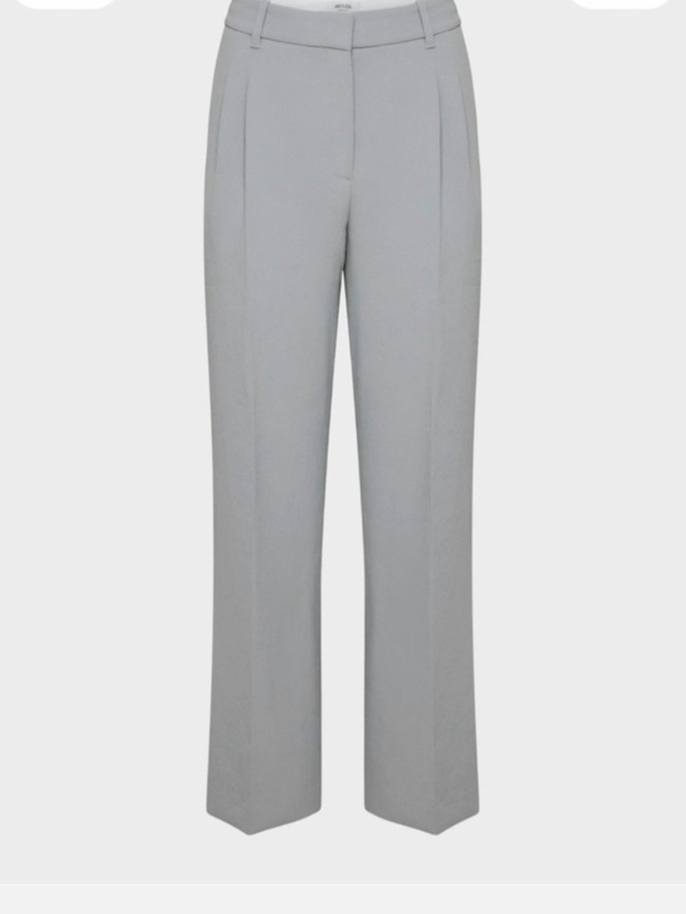 Aritzia Light Gray Short The Effortless Pant Wide-Leg Trousers